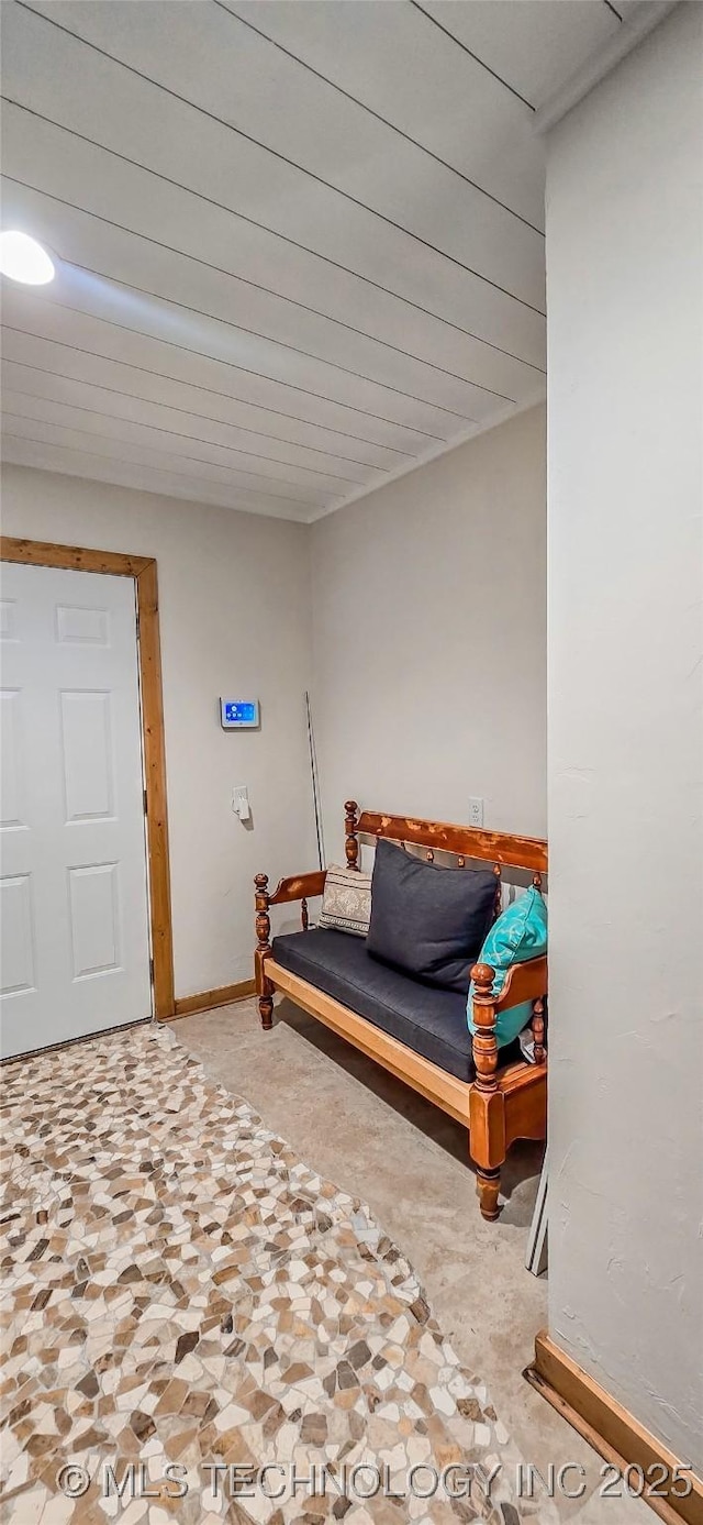 114276 S 4170th Rd, Checotah, OK 74426 - living area with carpet and baseboards