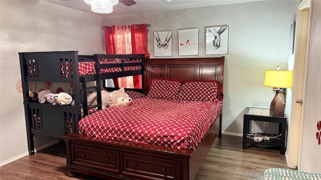 5752 E 147th St S, Bixby, OK 74008 - bedroom featuring wood finished floors and baseboards