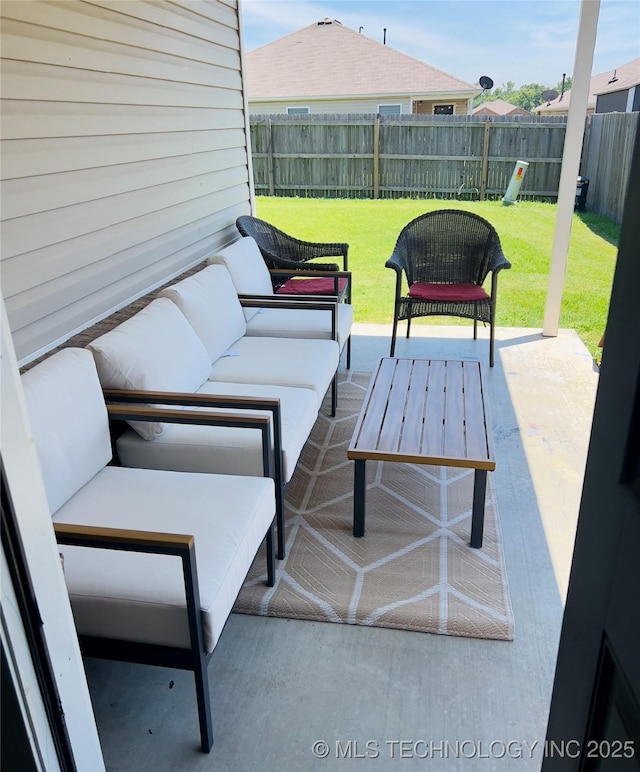 5752 E 147th St S, Bixby, OK 74008 - view of patio with an outdoor hangout area