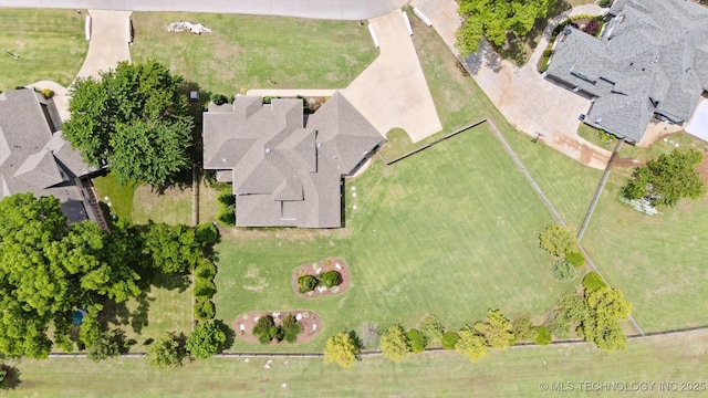 18319 E Red Fox Trl, Owasso, OK 74055 - aerial view of property and surrounding area