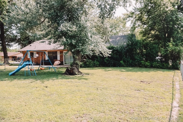 101 Honeysuckle Ln, Pryor, OK 74361 - view of yard featuring a playground