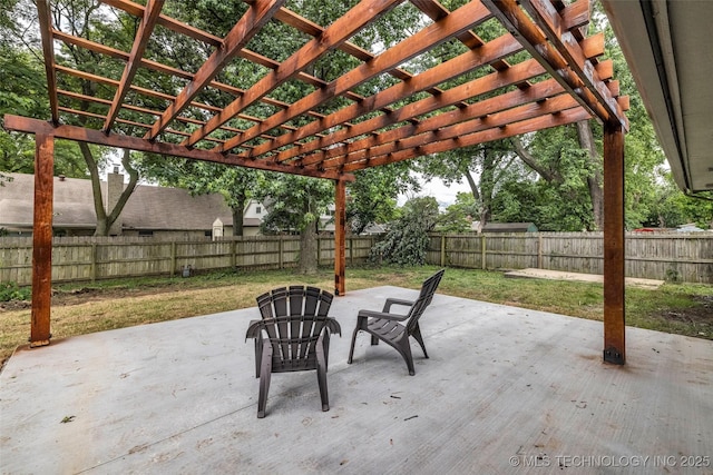 7362 S 68th E Ave, Tulsa, OK 74133 - view of patio / terrace featuring a pergola