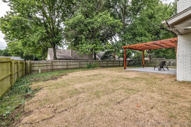 7362 S 68th E Ave, Tulsa, OK 74133 - view of yard with a patio area and a pergola