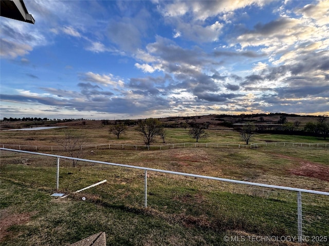 4418 N Little, Cushing, OK 74023 - view of yard with a rural view