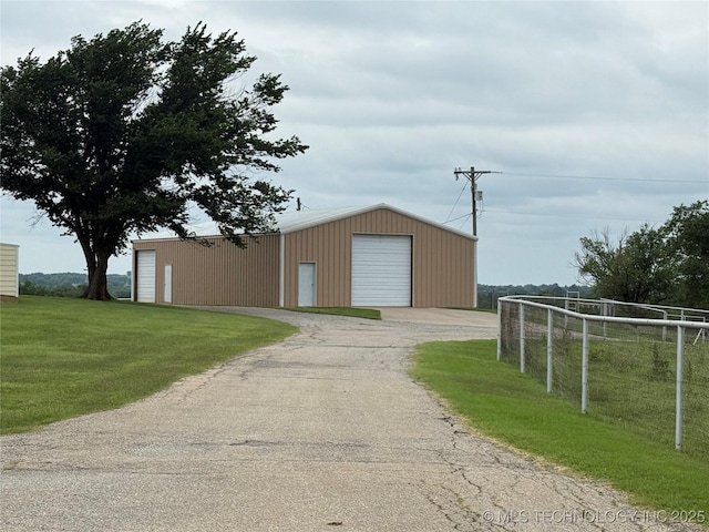 4418 N Little, Cushing, OK 74023 - view of pole building with driveway