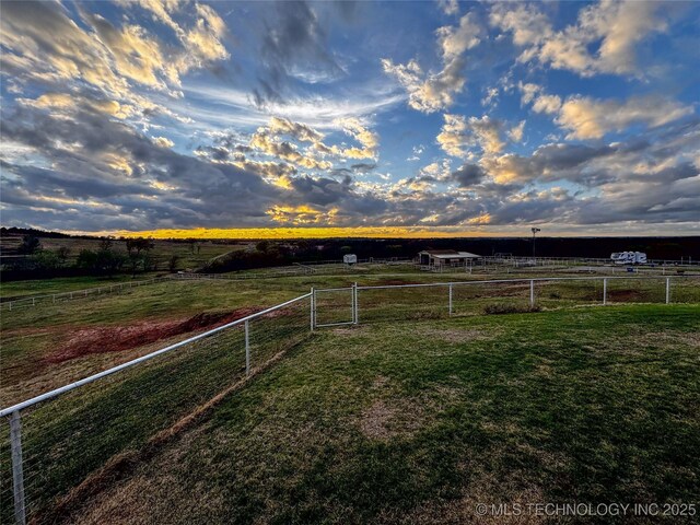 4418 N Little, Cushing, OK 74023 - view of yard with a view of rural / pastoral area