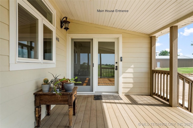 4418 N Little, Cushing, OK 74023 - view of wooden deck