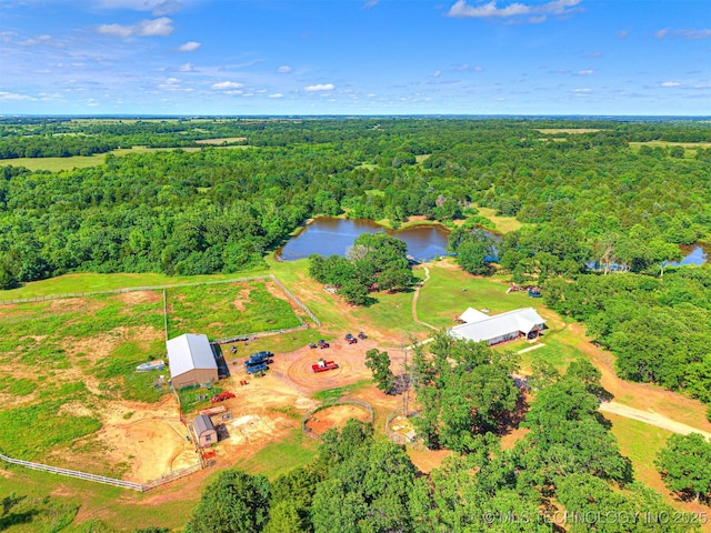 830294 S 3530, Stroud, OK 74079 - view of property location with a forest and a large body of water