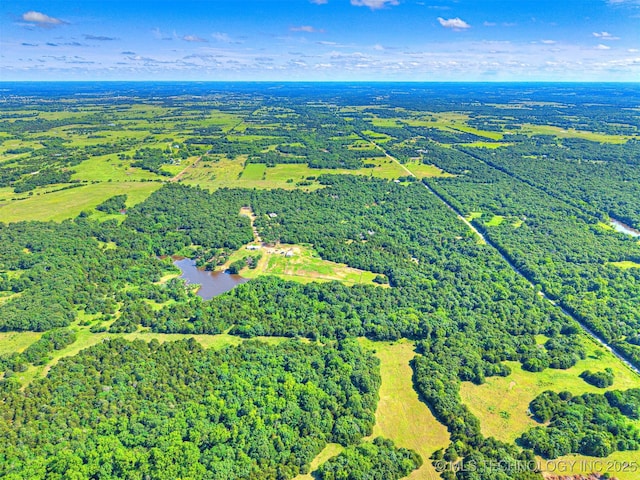 830294 S 3530, Stroud, OK 74079 - aerial view of property and surrounding area featuring a nearby body of water