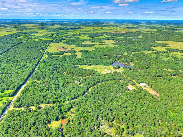 830294 S 3530, Stroud, OK 74079 - aerial view of property and surrounding area with a heavily wooded area
