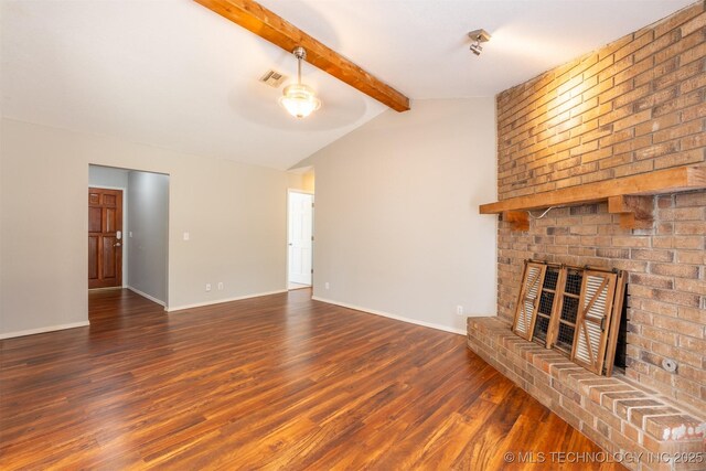 1605 W Montgomery St, Broken Arrow, OK 74012 - unfurnished living room with a fireplace, wood finished floors, and baseboards