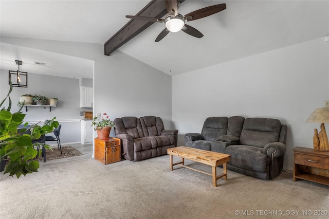 401 W Birmingham St, Broken Arrow, OK 74011 - carpeted living area featuring ceiling fan