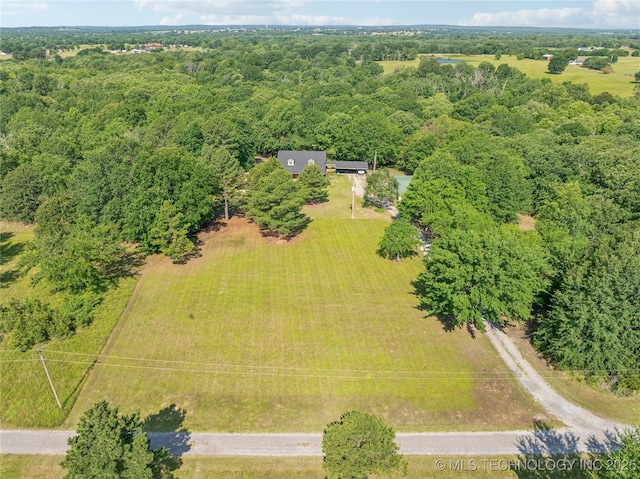 162 Dolittle Ln, Mcalester, OK 74501 - aerial view of sparsely populated area with a forest