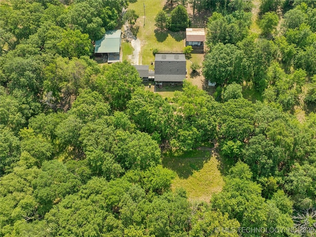 162 Dolittle Ln, Mcalester, OK 74501 - aerial view of a heavily wooded area
