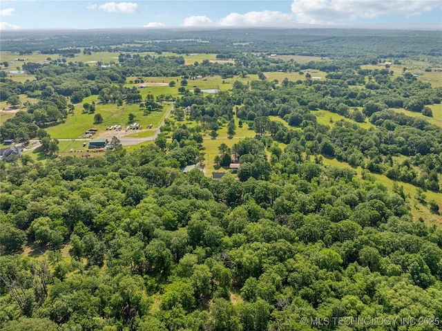 162 Dolittle Ln, Mcalester, OK 74501 - drone / aerial view of a heavily wooded area