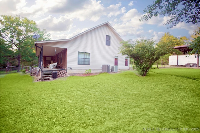 162 Dolittle Ln, Mcalester, OK 74501 - back of property with central AC