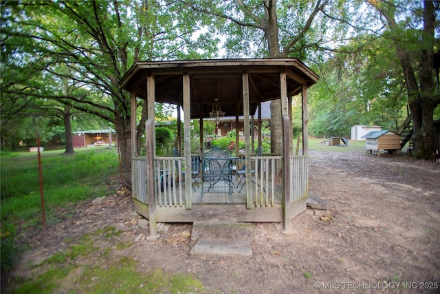 162 Dolittle Ln, Mcalester, OK 74501 - view of shed featuring a gazebo