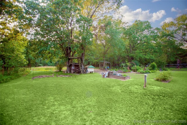 162 Dolittle Ln, Mcalester, OK 74501 - view of yard with view of scattered trees