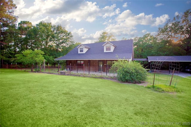 162 Dolittle Ln, Mcalester, OK 74501 - view of front of home with a front yard