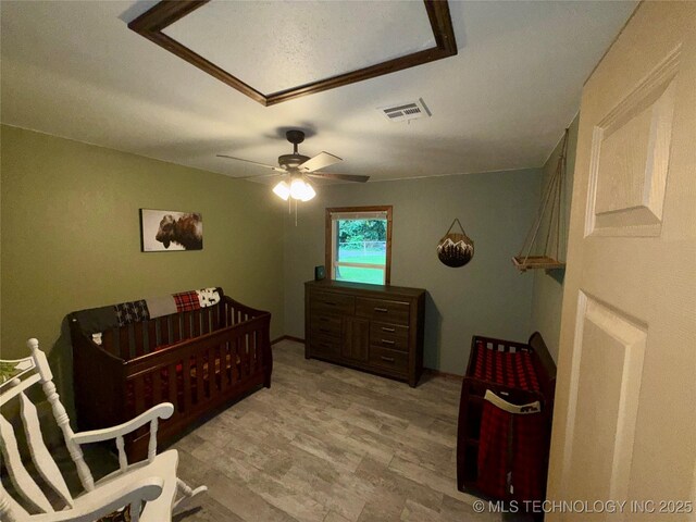 111 Hickory, Durant, OK 74731 - bedroom featuring ceiling fan