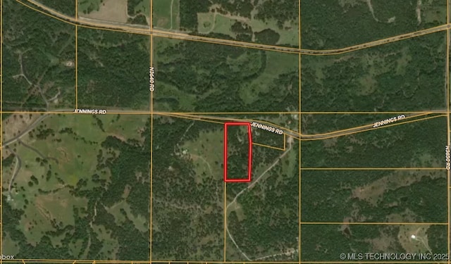 363270 E 5700th Rd, Jennings, OK 74038 - map / location with property parcel outlined