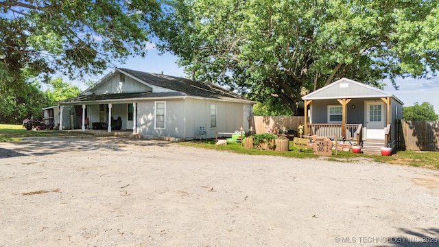 3218 S 113th W Ave, Sand Springs, OK 74063 - view of front facade with covered porch and driveway