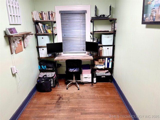 1327 E 10th St, Okmulgee, OK 74447 - office featuring wood finished floors and baseboards