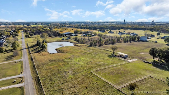 6063 Wilson, Durant, OK 74701 - aerial view of property's location with rural landscape and a nearby body of water