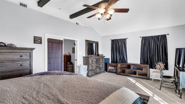 6063 Wilson, Durant, OK 74701 - bedroom featuring carpet floors and a ceiling fan