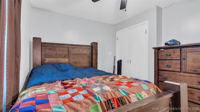6063 Wilson, Durant, OK 74701 - bedroom with ceiling fan