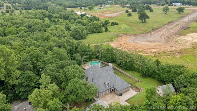 15303 Foreacre Cir, Sapulpa, OK 74066 - aerial overview of property's location with rural landscape