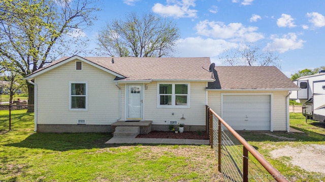 11860 N 68th W Ave, Sperry, OK 74073 - ranch-style house featuring driveway, roof with shingles, and an attached garage