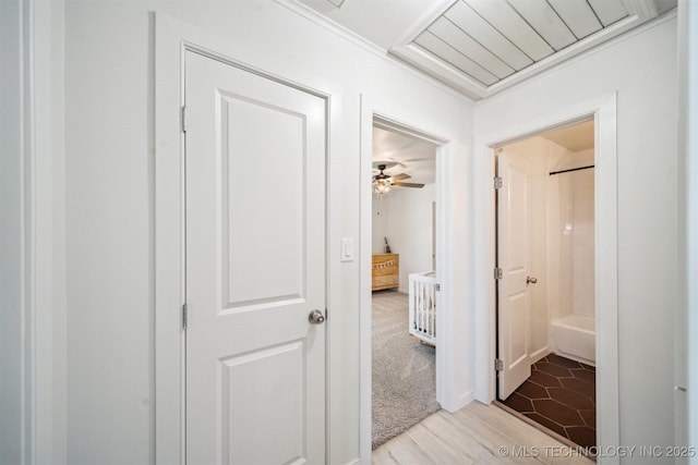 11860 N 68th W Ave, Sperry, OK 74073 - corridor featuring wood finished floors