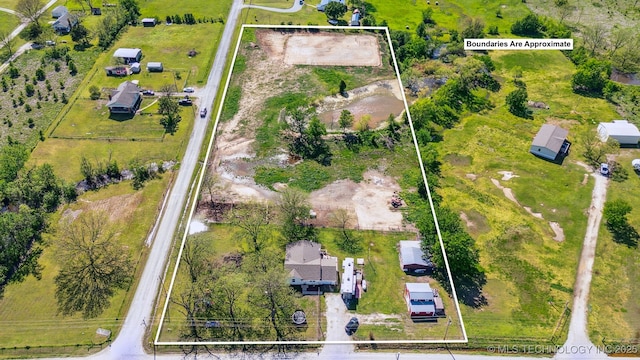 11860 N 68th W Ave, Sperry, OK 74073 - view of property location with property boundaries highlighted