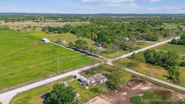 11860 N 68th W Ave, Sperry, OK 74073 - aerial overview of property's location with rural landscape