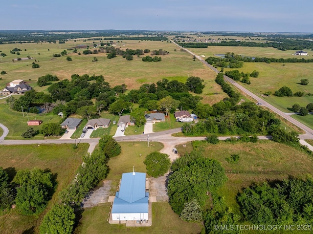 3923 Bryan Rd, Durant, OK 74701 - aerial view of property and surrounding area featuring rural landscape