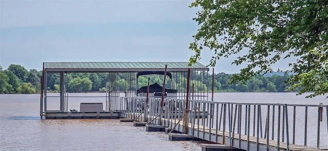 116433 S 4210th Rd, Eufaula, OK 74432 - dock featuring a water view
