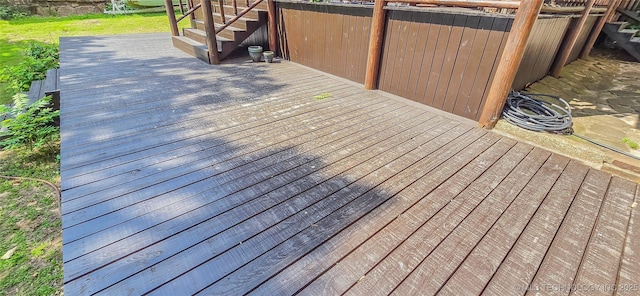 116433 S 4210th Rd, Eufaula, OK 74432 - view of wooden terrace