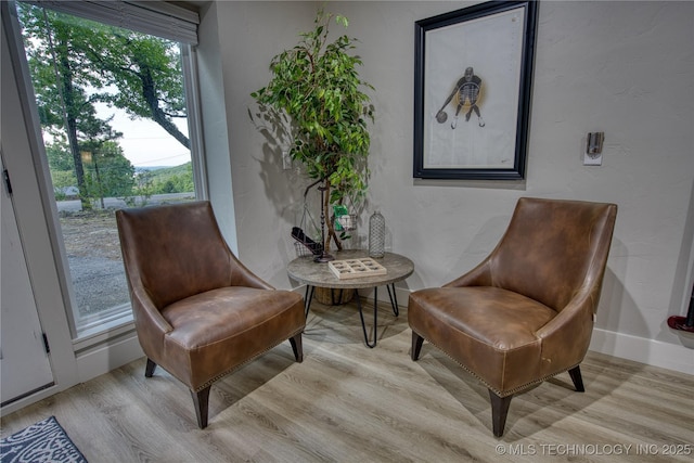 18341 W Woodhaven, Cookson, OK 74427 - sitting room with wood finished floors