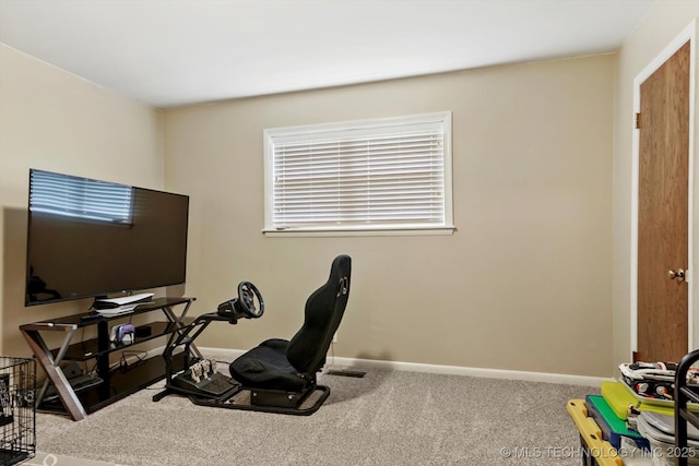 7329 E 66th Ct, Tulsa, OK 74133 - workout room with carpet floors and baseboards