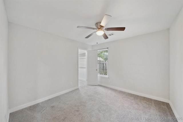 816 W Birmingham St, Broken Arrow, OK 74011 - carpeted empty room featuring ceiling fan and baseboards