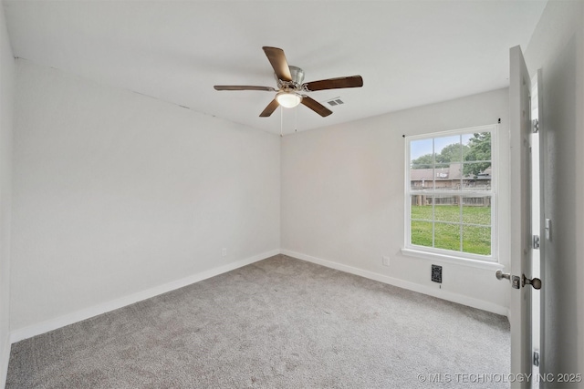 816 W Birmingham St, Broken Arrow, OK 74011 - carpeted spare room with a ceiling fan and baseboards