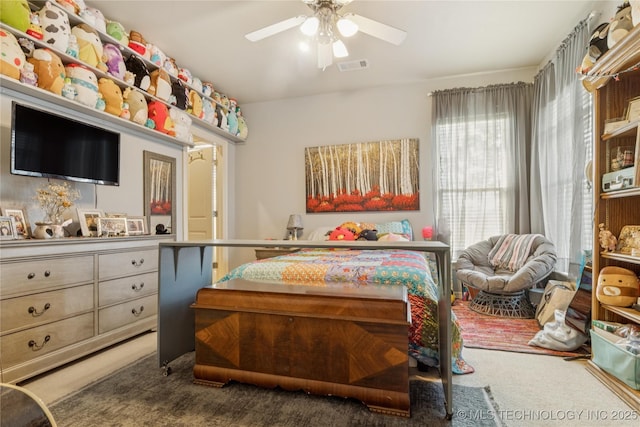 18578 S 269th E Ave, Haskell, OK 74436 - bedroom with carpet floors and a ceiling fan