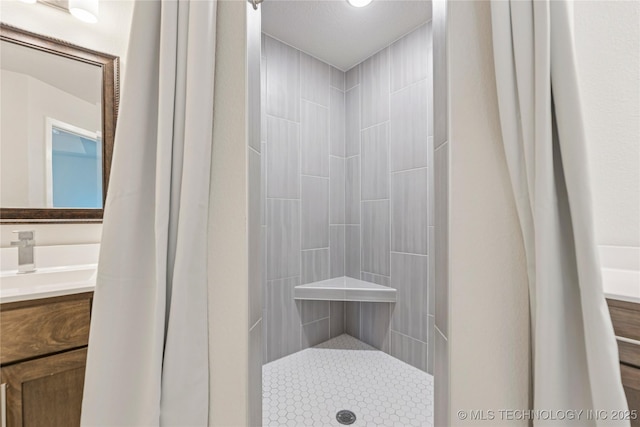 7000 S Elder Ave, Broken Arrow, OK 74011 - full bath featuring tiled shower and vanity