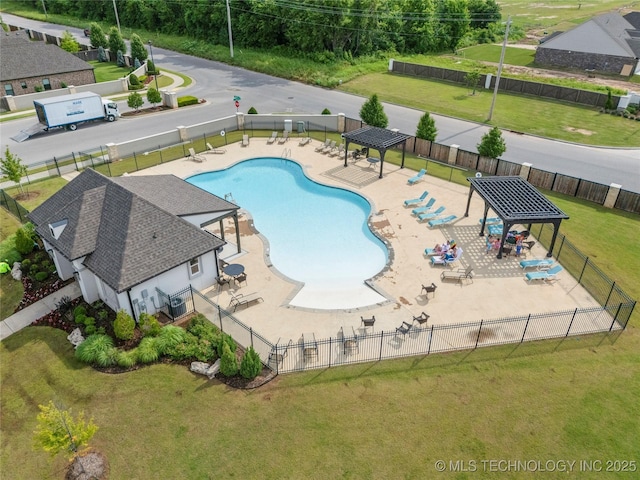 5314 E 125th St S, Bixby, OK 74008 - community pool featuring a gazebo