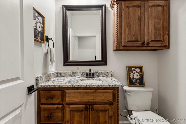 5314 E 125th St S, Bixby, OK 74008 - bathroom featuring toilet and vanity