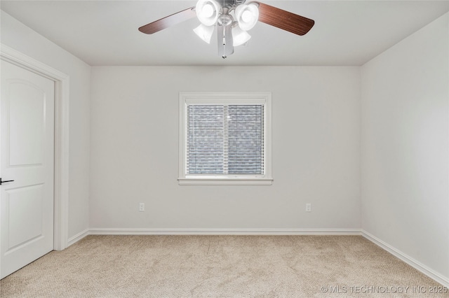 5314 E 125th St S, Bixby, OK 74008 - empty room featuring light colored carpet, a ceiling fan, and baseboards