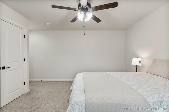 5314 E 125th St S, Bixby, OK 74008 - bedroom featuring carpet, baseboards, and a ceiling fan