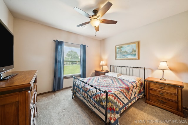 21 E 171st St S, Glenpool, OK 74033 - bedroom with light colored carpet and a ceiling fan