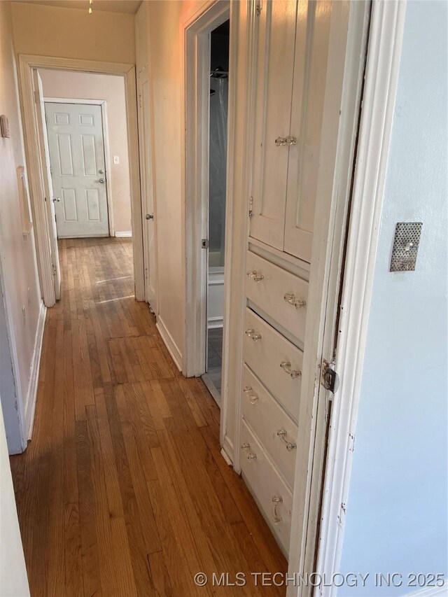 141 N College Ave, Tulsa, OK 74110 - hall featuring wood-type flooring and baseboards